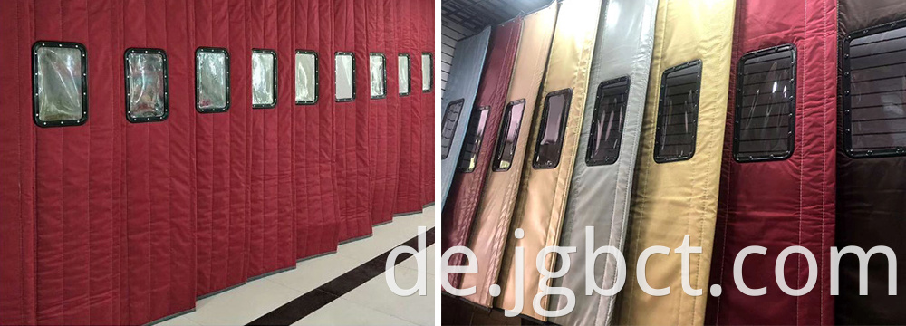 Finished winter cold-proof cotton door curtain